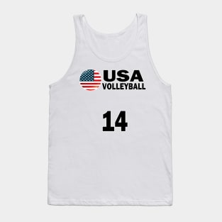 USA Volleyball #14 T-shirt Design Tank Top